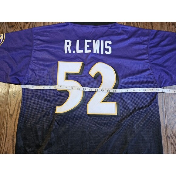 Ray Lewis #52 Baltimore Ravens NFL Nike On Field Jersey NWT Sz 48 Purple Ombre - Picture 4 of 12